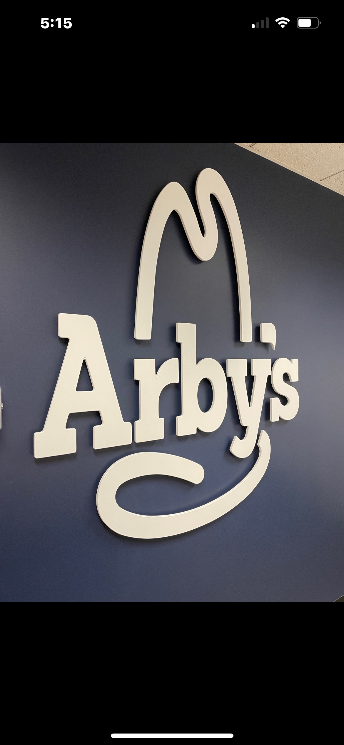 Dimensional CNC logo signage for Arby’s