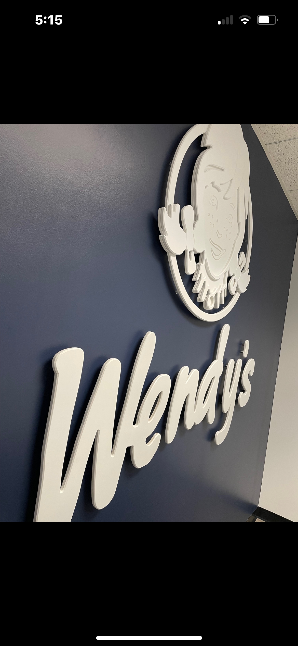 Wendy’s logo panel